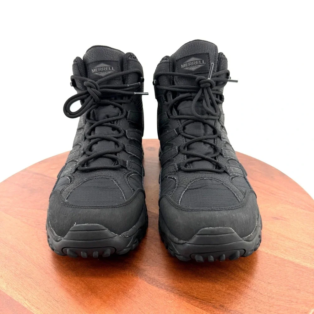 Merrell Moab 2 Tactical Waterproof Boots Black Mid Hiking J15853 Vibram Men 11.5